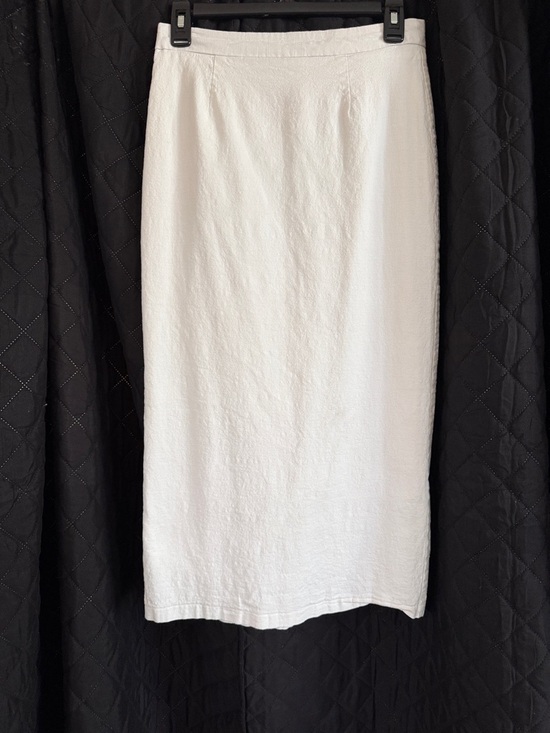4Th + Reckless Dresses & Skirts - 4th + Reckless White Midi Skirt Size M Linen Blend
